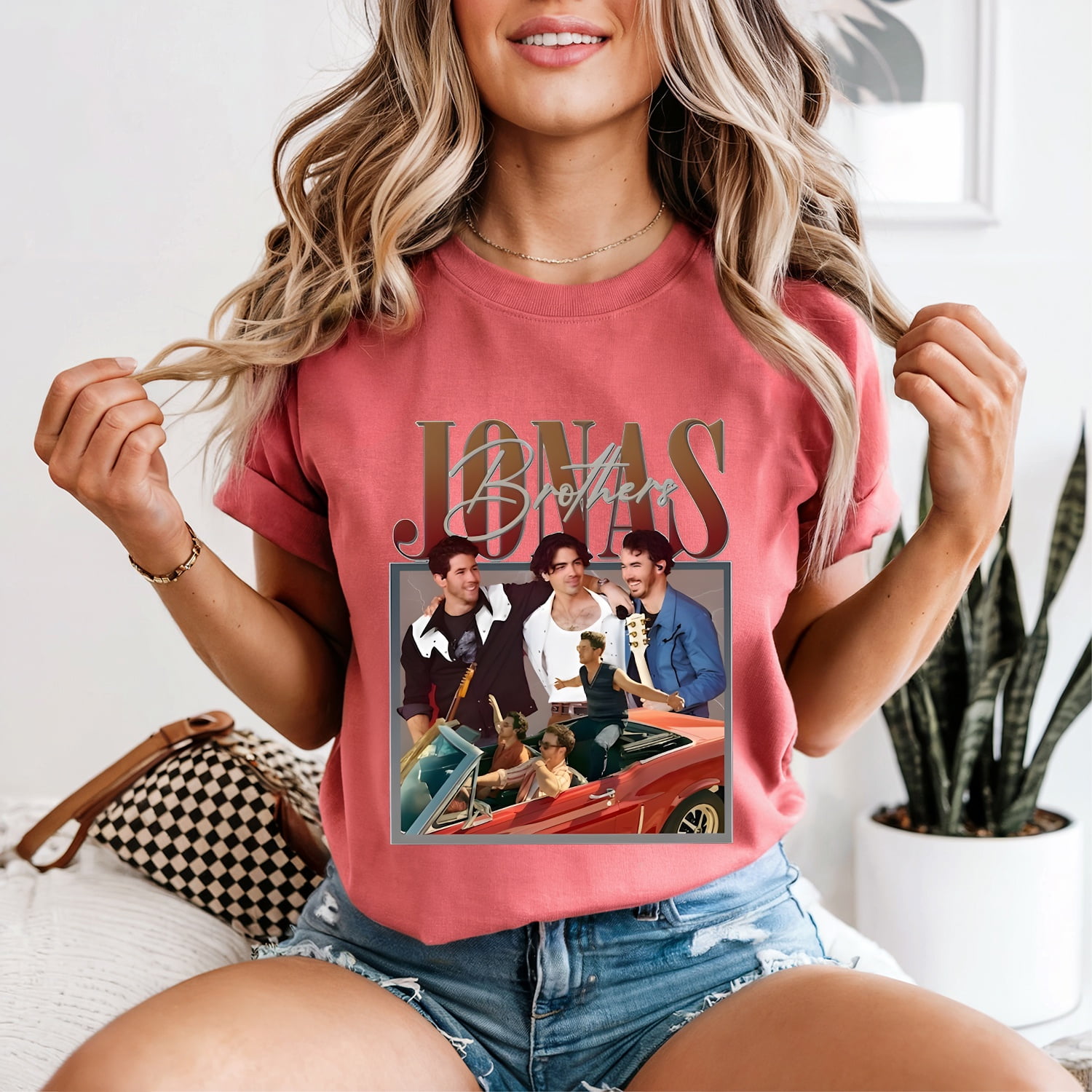 Comfort Colors Jonas Brothers Retro Car Tee, Band Reunion Shirt ...