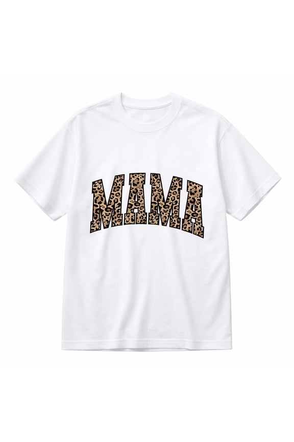 Comfort Colors Leopard Print Mama Shirt Gift for Mom, Retro Mom Tee, Mother's Day Gift, Vintage Cheetah Mama Tshirt, Varsity New Mom Gift