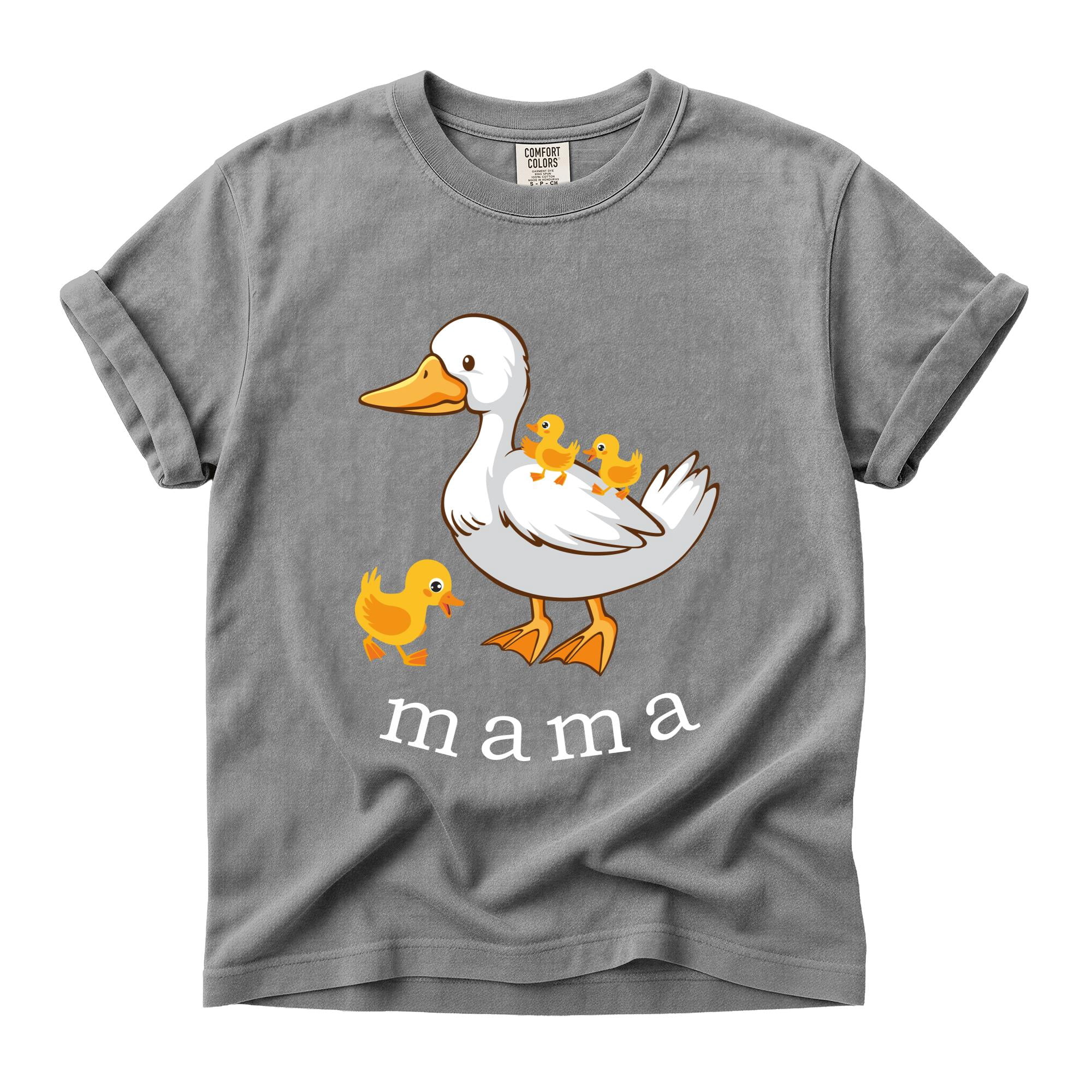 Comfort Colors Mama Duck Shirt Cute Duckling Graphic Tee Mothers Day ...