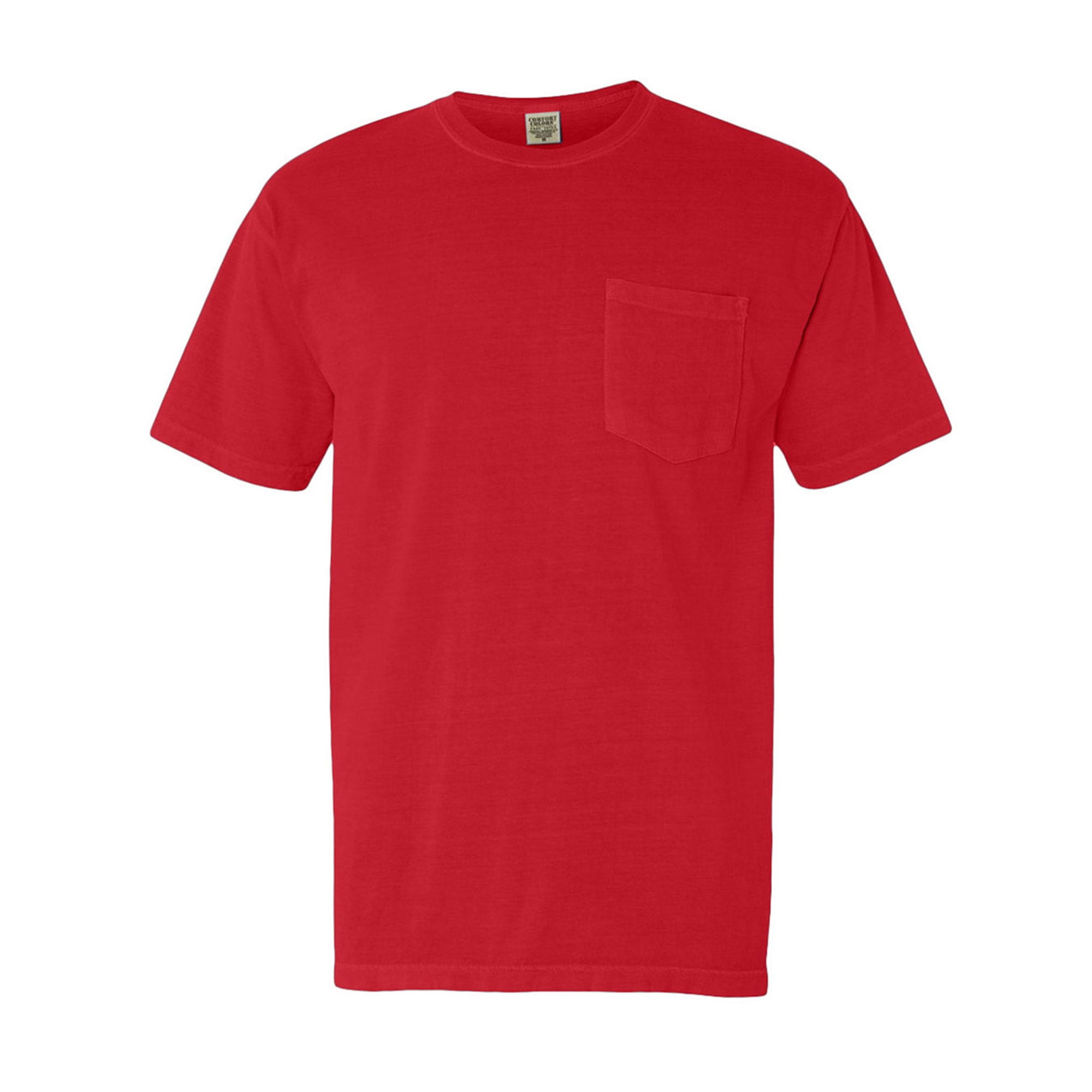 Logo Label Unisex Pigment Dyed Pocket T-Shirt Natural / XXL