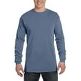 thumbnail image 1 of Comfort Colors Men's Ringspun Cotton Long Sleeve T-Shirt, Blue Jean, Small, 1 of 1