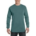 thumbnail image 1 of Comfort Colors Men's Ringspun Cotton Long Sleeve T-Shirt, Blue Spruce, Small, 1 of 1