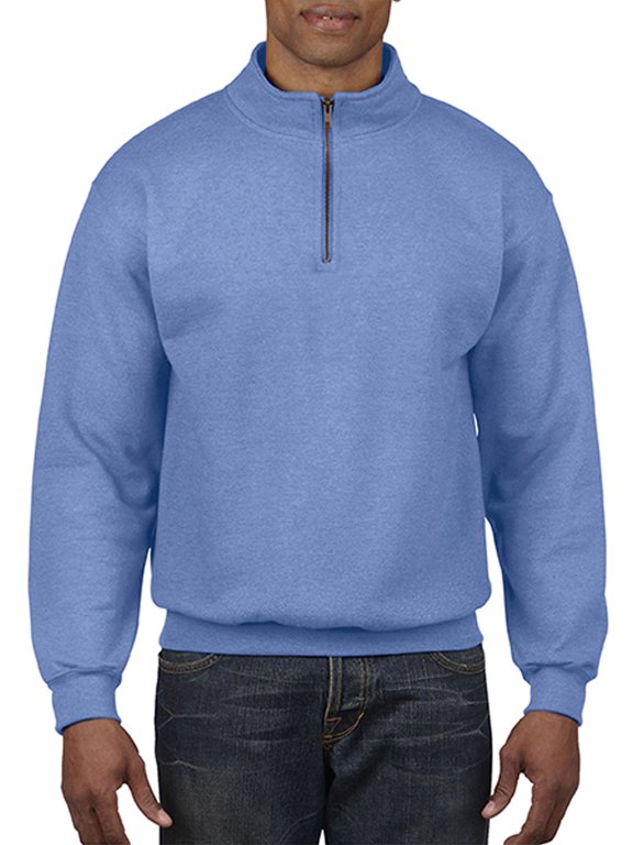 Comfort Colors Men's and Big Men's 1/4 Zip Fleece Sweatshirt, up to Size 3XL