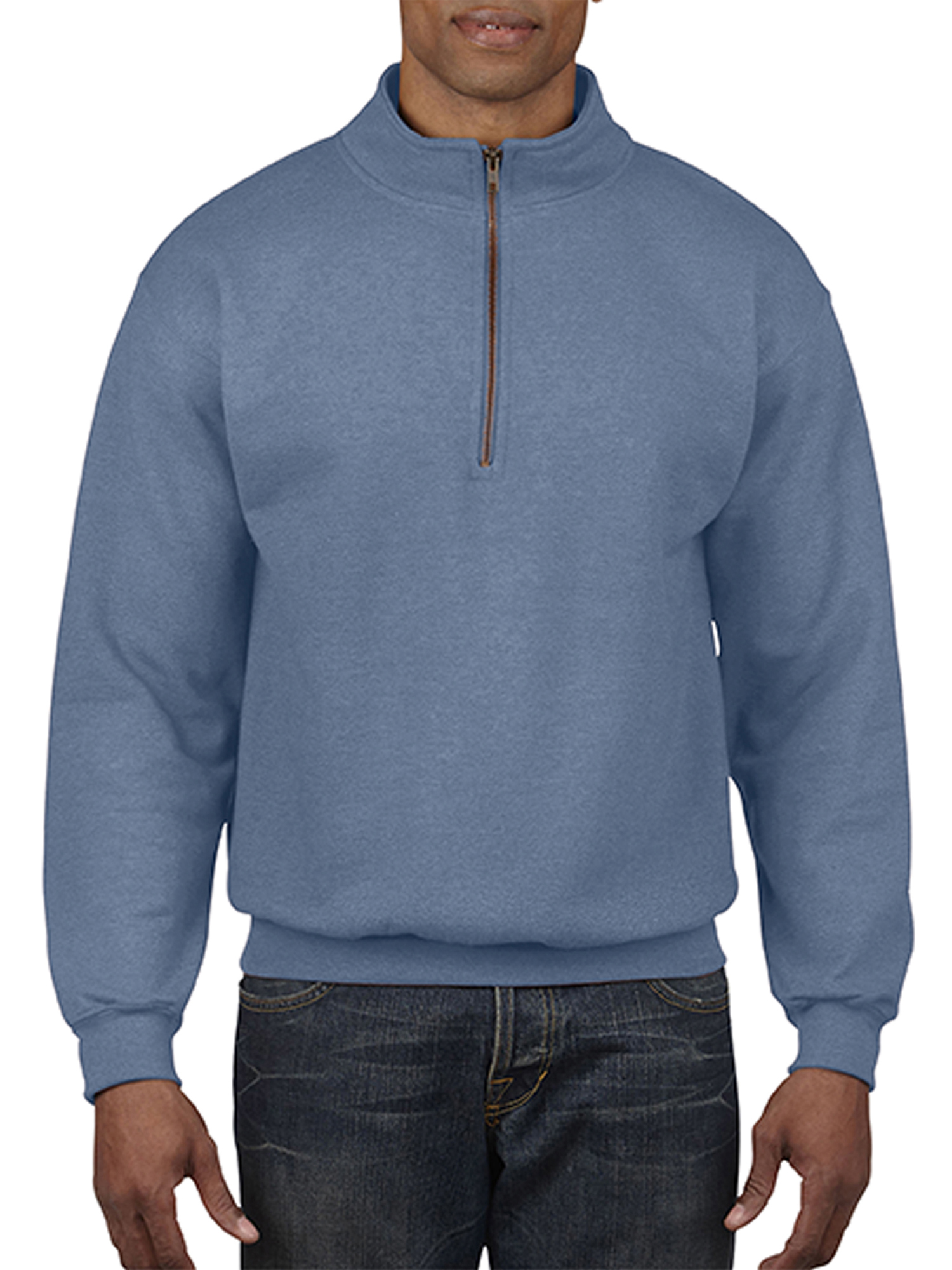 Comfort Colors Men s and Big Men s 1 4 Zip Fleece Sweatshirt up to Size 3XL