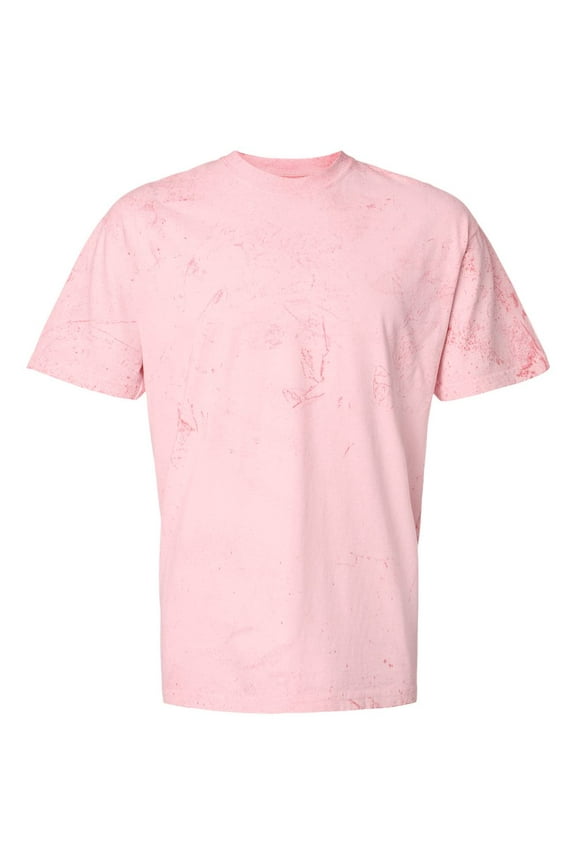 Mens Colorblast Heavyweight T-Shirt, 2XL, Hibiscus