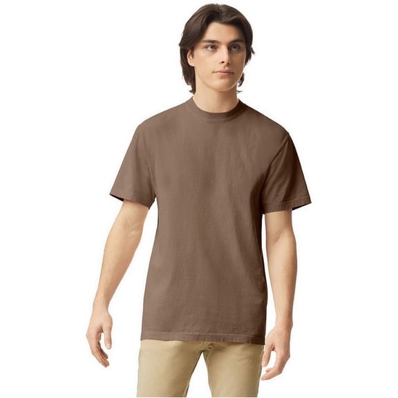 Comfort Colors Mens Garment-Dyed Heavyweight T-Shirt, 2XL, Espresso