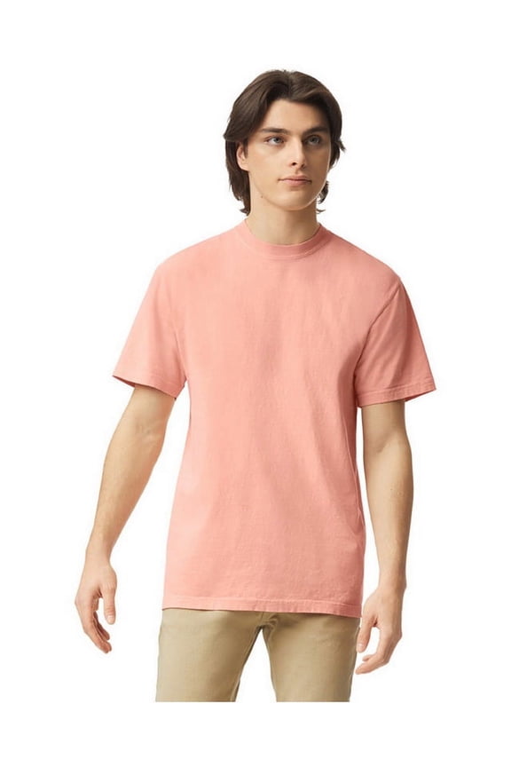 Mens Garment-Dyed Heavyweight T-Shirt, 3XL, Peachy