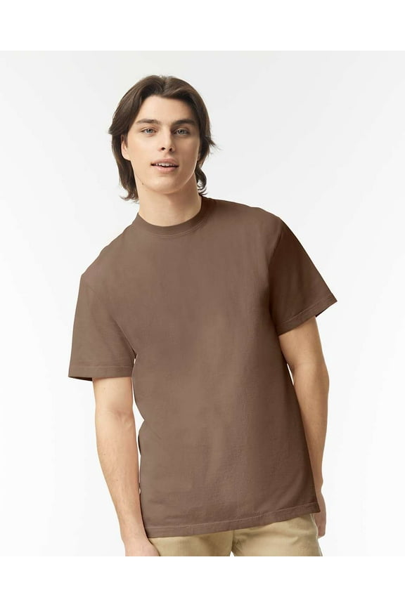 Mens Garment-Dyed Heavyweight T-Shirt, XL, Espresso