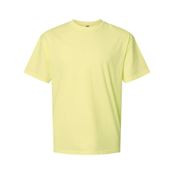Comfort Colors Mens Garment-Dyed Heavyweight T-Shirt, XL, Neon Lemon