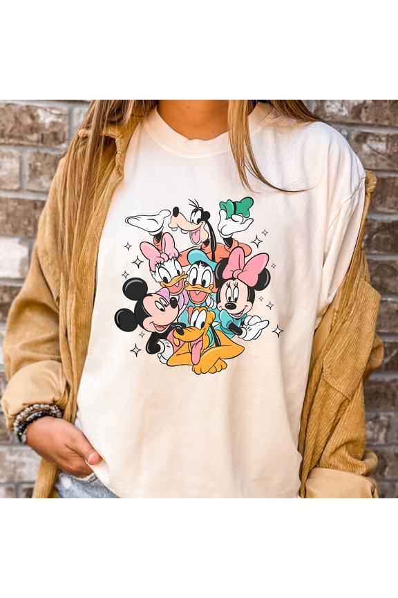 Comfort Colors® Mickey & Co Shirt, Disneyland T Shirt, Disneyworld Shirt, Disney Shirt, Mickey And Friends Shirt, Daisy and Donald Shirt