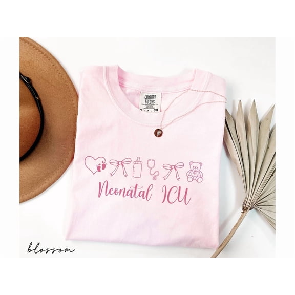 Neonatal Icu Nurse Shirt, Baby Feet Nurse T-Shirt, Nicu Gift For Rn, Pink Nurse Graduation Tee, Nicu Staff Appreciation Gift All Size S-3Xl