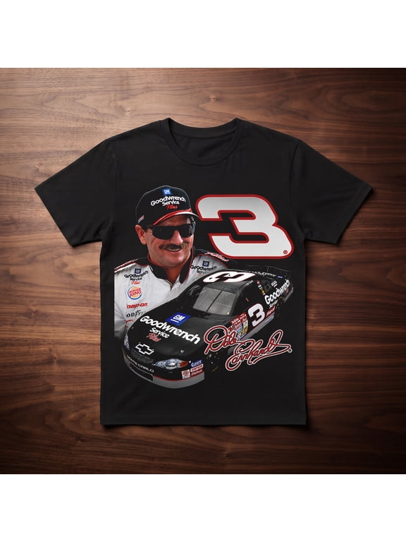 Comfort Colors Retro D@le Earnh@rdt Sr. Numbr Goodwrench Race Car Graphic T-Shirt The Intimidator Fan Apparel