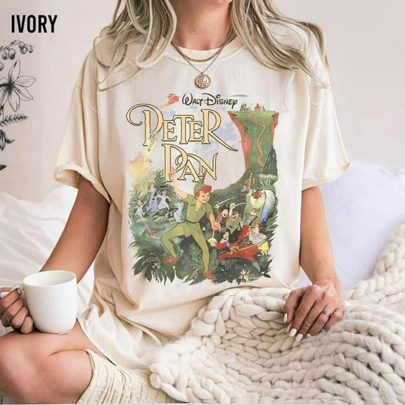 Comfort Colors Retro Disney Peter Pan Shirt, Funny Disney Tinker Bell Shirt, Disneyland Matching, Disneyland Trip Shirts, WDW Magic Kingdom