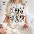 thumbnail image 1 of Comfort Colors Retro Mickey & Friends Signatures Shirt, Disney Balloon Characters Tee, Magical Mickey and Co Gift, Disney Matching Family, 1 of 6