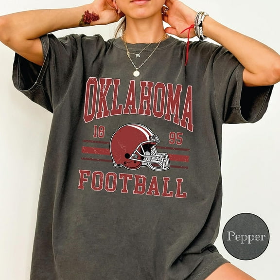Comfort Colors Retro Oklahoma Football Shirt, Trendy Alabama Football Fan Shirt, Oklahoma Tee, Football Sports Tee, Game Day