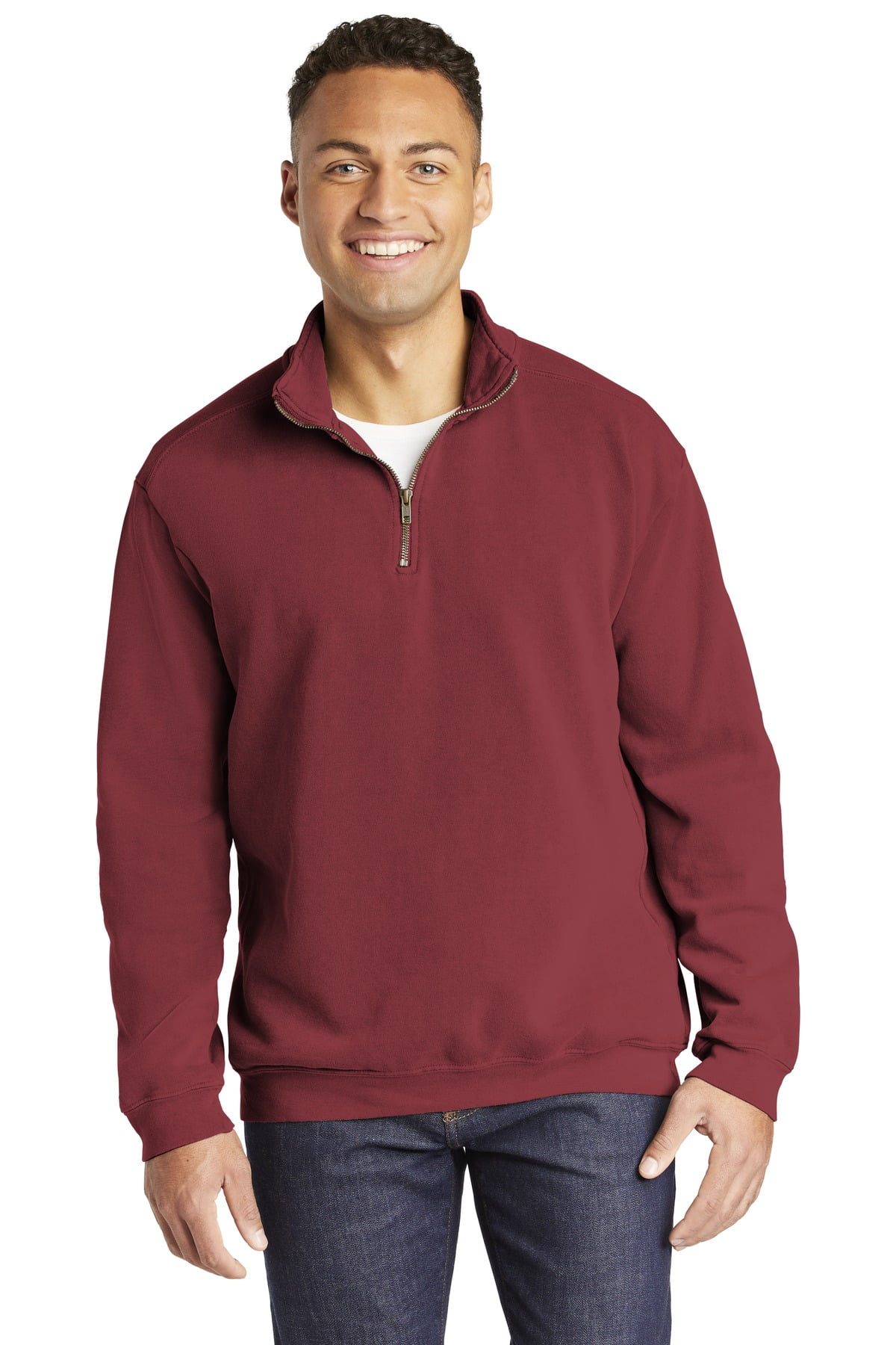 Comfort Colors Ring Spun 1 4 Zip Sweatshirt Walmart