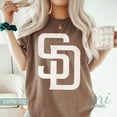 thumbnail image 1 of Comfort Colors San Diego Baseball T-Shirt, Game Day Baseball Shirt,Espresso color,size L, 1 of 5