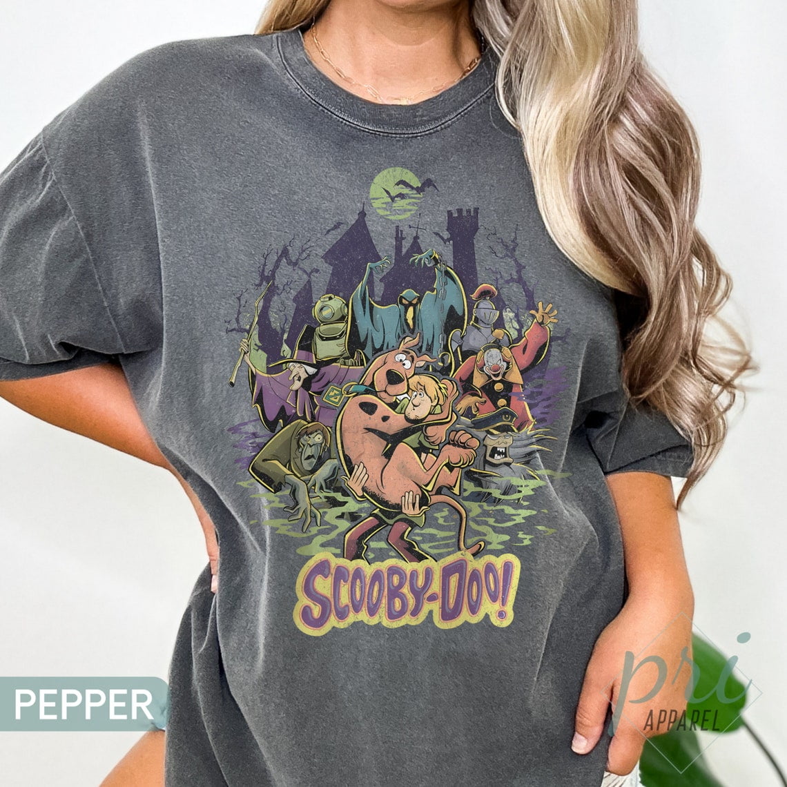 Comfort Colors Scooby Doo Retro Halloween 90s Movies T-Shirt, Funny ...