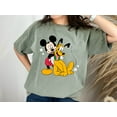 Comfort Colors Shirt, Mickey Mouse, Pluto TShirt, Disney Women Gift