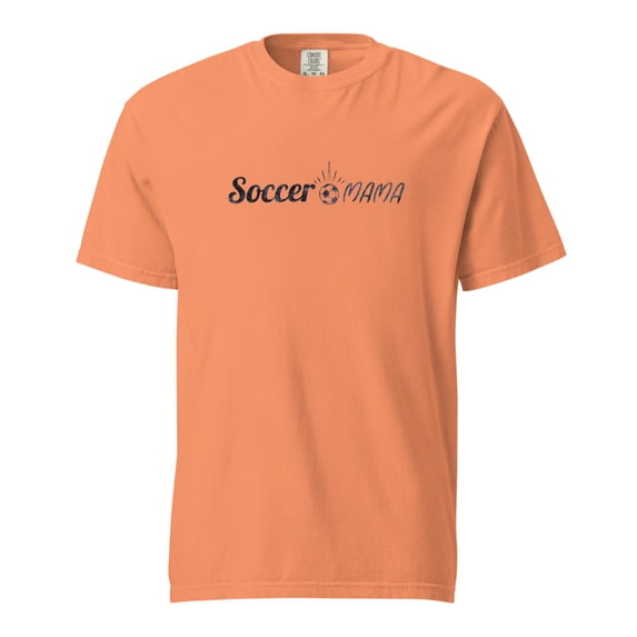 Comfort Colors Soccer Mama Shirt,Soccer Moms,Mothers Day,Girly Aesthetic,Vintage (Terracotta, L)
