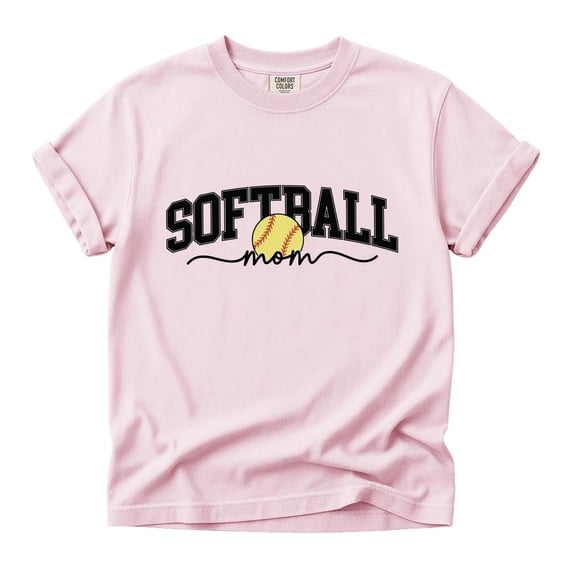 Comfort Colors Softball Mom Shirt Game Day Varsity Mothers Day Gift Tee