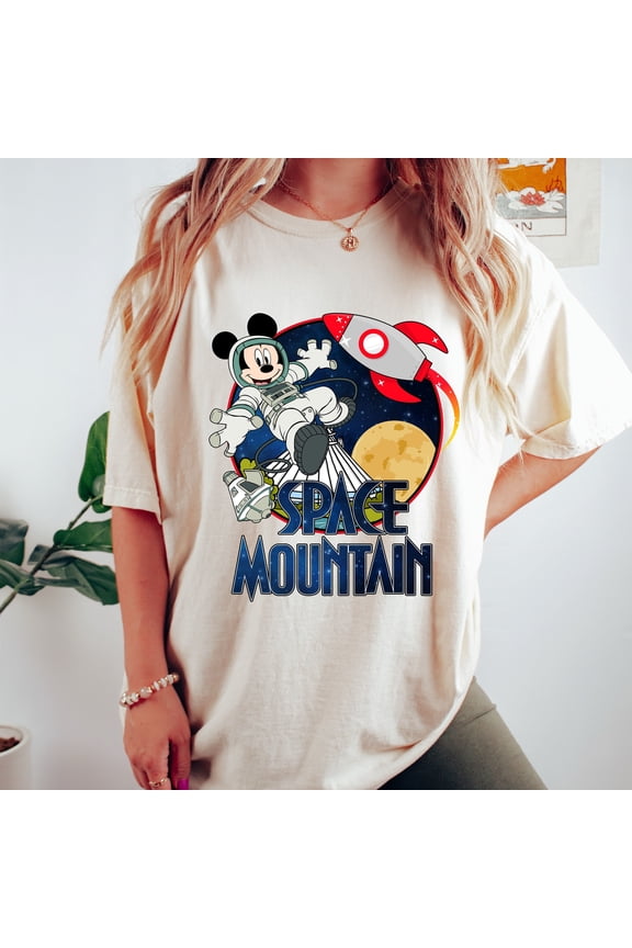 Comfort ColorsĀ® Space Mountain Shirt, Mickey T-Shirt, Disney Shirt, Disneyland Shirt, Mickey Mouse Shirt, Disney Vacation Shirt, World Tour
