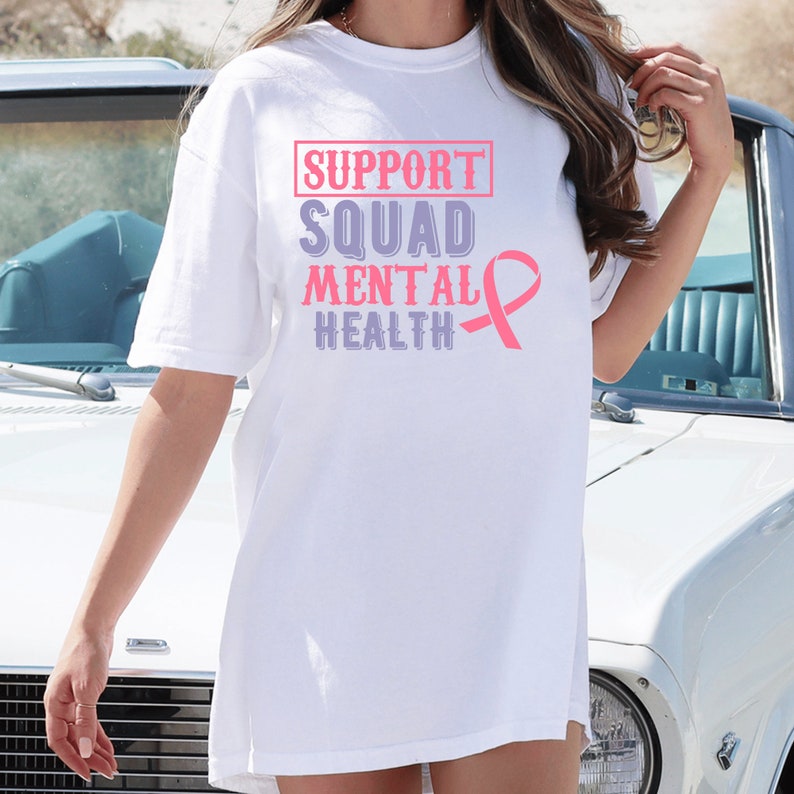 Comfort Colors® Support Squad Mental Health Shirt, Mental Health T