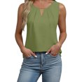 thumbnail image 1 of Comfort Colors Tshirt for Women Casual Fashion Loose Sleeveless Off-Shoulder Cutout Solid Color Tank Top, 1 of 6