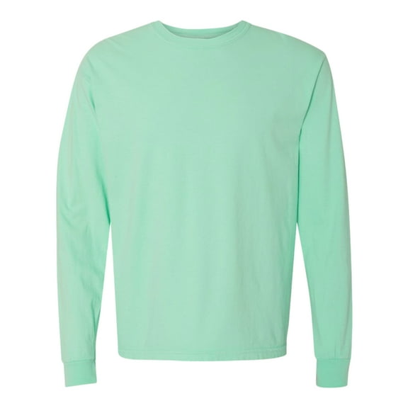 Comfort Colors Unisex Garment-Dyed Heavyweight Long Sleeve T-Shirt (Island Reef , XL)
