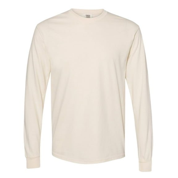 Comfort Colors Unisex Garment-Dyed Heavyweight Long Sleeve T-Shirt (Ivory , XL)
