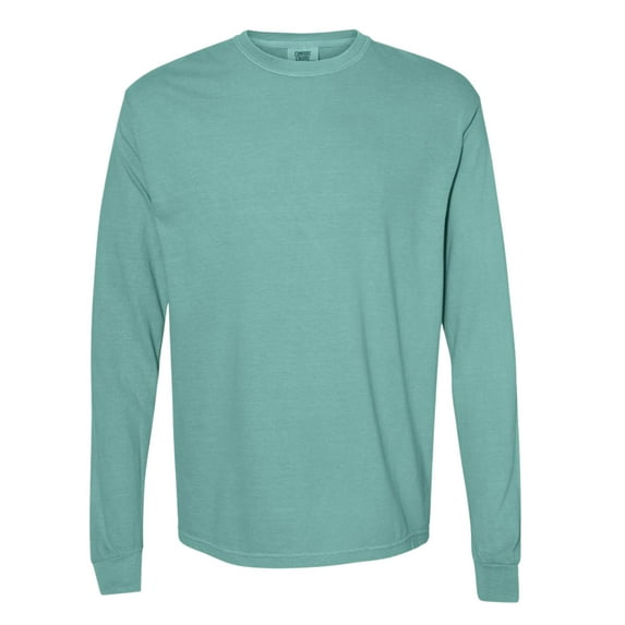 Comfort Colors Unisex Garment-Dyed Heavyweight Long Sleeve T-Shirt Seafoam , 3XL)