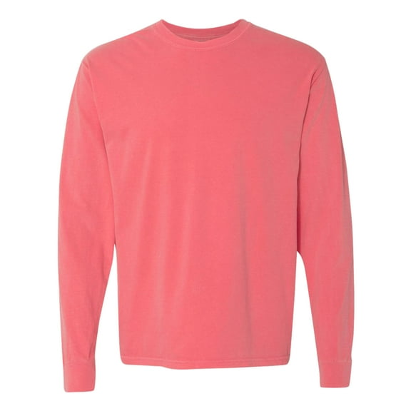 Comfort Colors Unisex Garment-Dyed Heavyweight Long Sleeve T-Shirt (Watermelon , S)