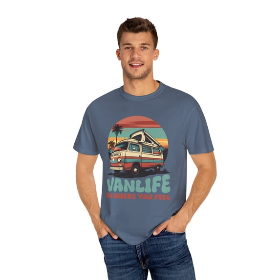 Comfort Colors Unisex Hippie Van Road Trip Shirt - Nomads' Campervan Gift