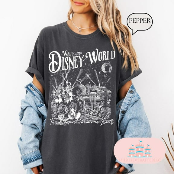 Comfort Colors Vintage Disneyworld Shirt, Retro Disneyland Parks T-Shirt, Magic Kingdom Tee, Disney Family Shirts