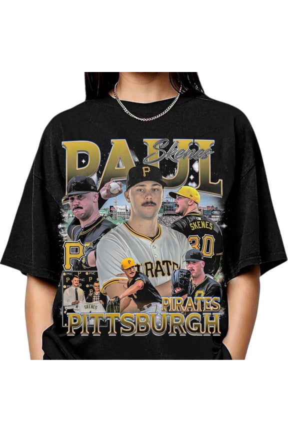Comfort Colors Vintage Paul Skenes Bootleg Rap Style Tshirt, Pittsburgh Baseball Shirt, Unisex Fan Gift