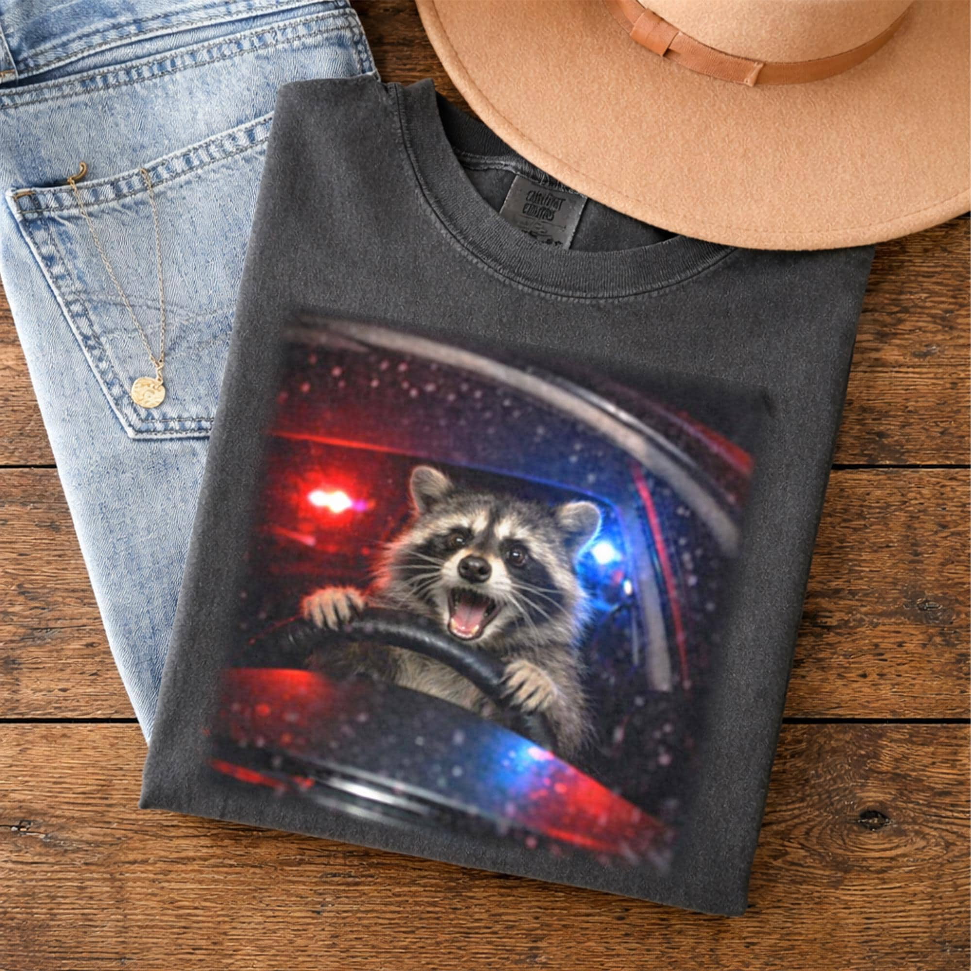 Comfort Colors® Vintage Raccoon Memes Graphic Tee, Funny Animal Meme ...