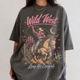 thumbnail image 1 of Comfort Colors Wild Retro West TShirt, Western Graphic Tee, Vintage Cowboy Aesthetic Tshirt, Country Concert Apparel, Cowgirl Gift T-Shirt, 1 of 4