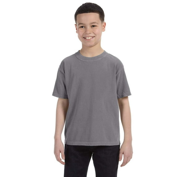 CC 9018 YOUTH GARM DYED SS TEE (GRAPHITE XL)