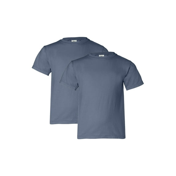 Comfort Colors Youth Midweight T-Shirt, 2-Pack, Blue Jean, M