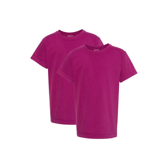 Comfort Colors Youth Midweight T-Shirt, 2-Pack, Boysenberry, XL