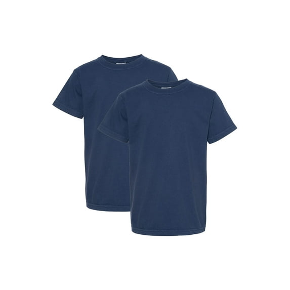 Comfort Colors Youth Midweight T-Shirt, 2-Pack, True Navy, M