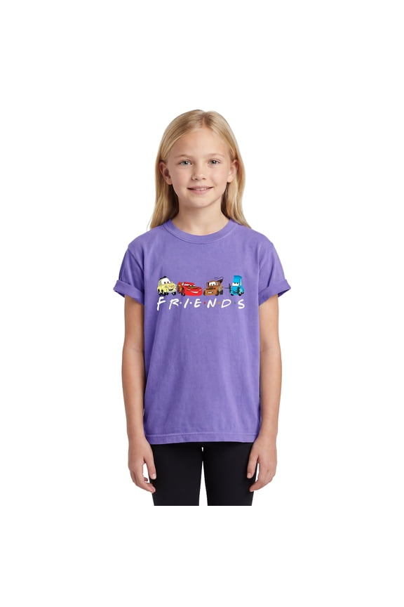 Comfort Colors Youth Racing Team Graphic Print Cotton for kids T-Shirt