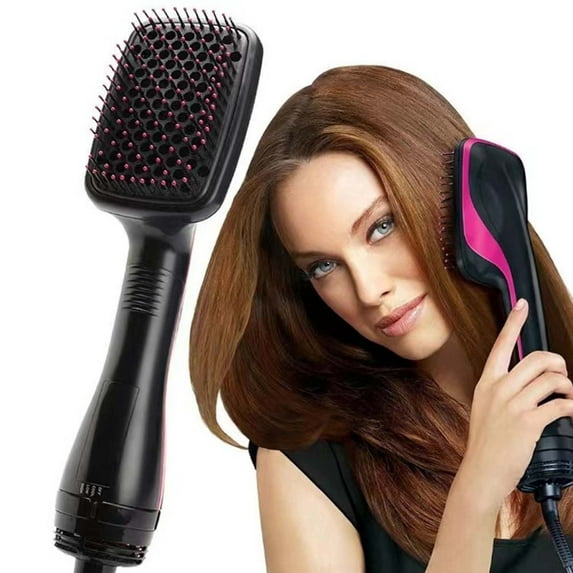 Comfort Comb Design Multifunctional Hair Dryer, 2024 New 2 in 1 Hair Dryer Brush & Straightener Brush, Multifunctional Anion Hair Dryer Brush, Fast Drying Styling Comb