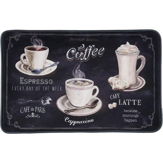 Comfort Cushion Anti-Fatigue Kitchen Mats 2-Pack Cappuccino Latte Mocha