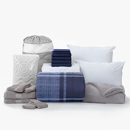 Comfort Dorm Value Pack 19 Piece XL Set XL Comforter, Sheets