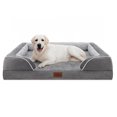 thumbnail image 1 of Comfort Expression Jumbo Dog Bed for Extra Large Dogs, Waterproof Orthopedic Dog Bed, Jumbo Breed Dog Bed, PV Washable Dog Sofa Bed with Removable Cover & Non-Slip Bottom(Jumbo,Grey), 1 of 1