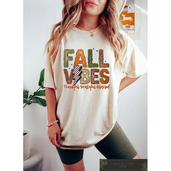 Comfort Fall Vibes Shirt, Trendy Women T Shirt, Best For Her, Thanksgiving Shirt, season Tshirt, Aesthetic Fall T-shirt, F4003 All Size S-5Xl