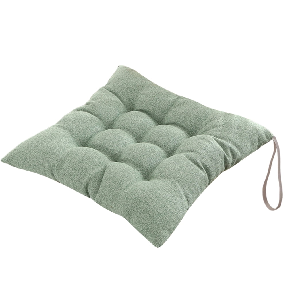 Comfort Faux Linen Seat Cushion Breathable Office Chair Pad Ergonomic ...