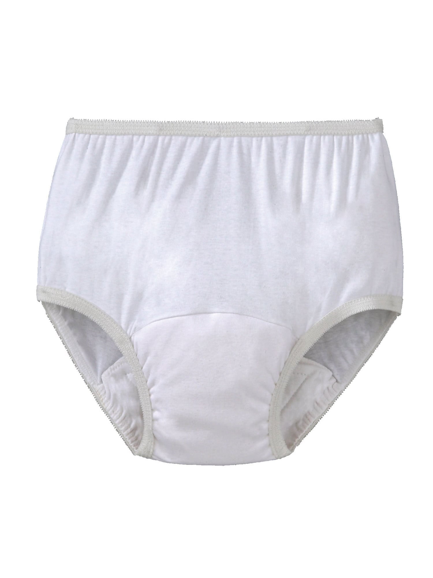 Ladies Reusable Incontinence Panty 6oz , X-Large 37-40, White, 3 PK