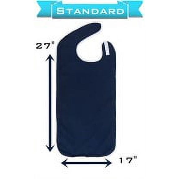 Comfort Finds Waterproof Shirt Saver Bib-Standard Size-Navy
